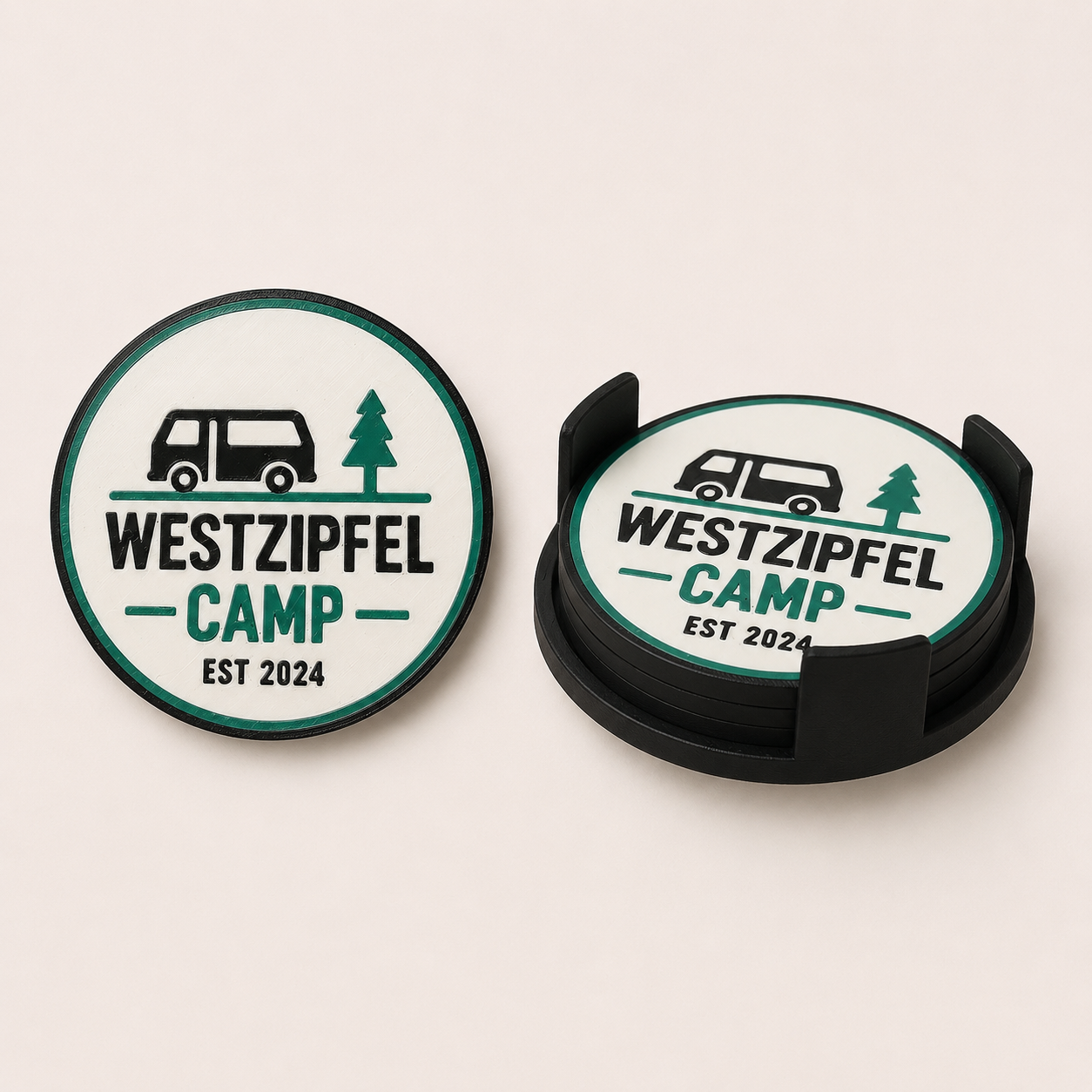 Handgemachte Untersetzer vom Westzipfelcamp